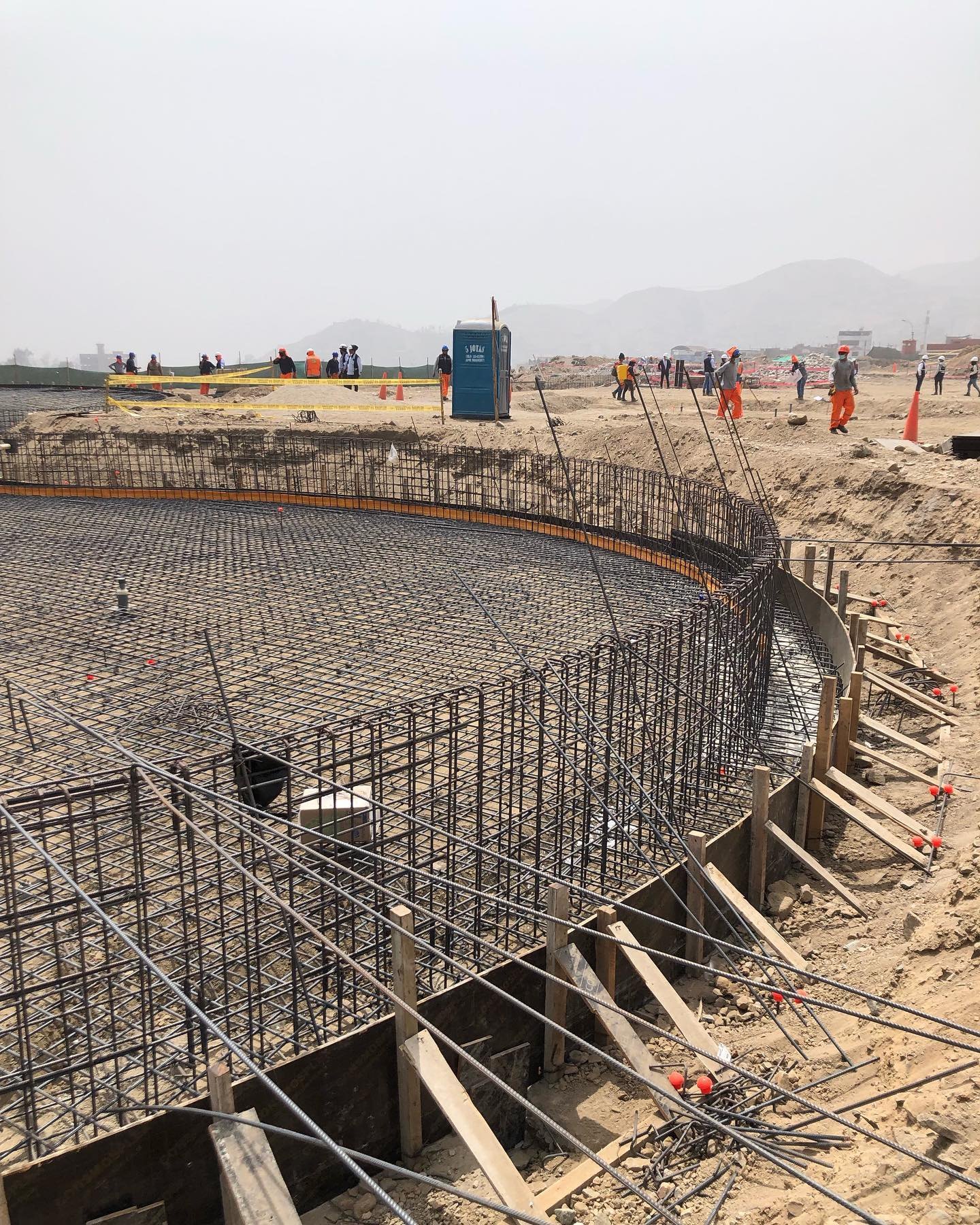 Cimentación y estructura de proyecto compartido por YESARQ